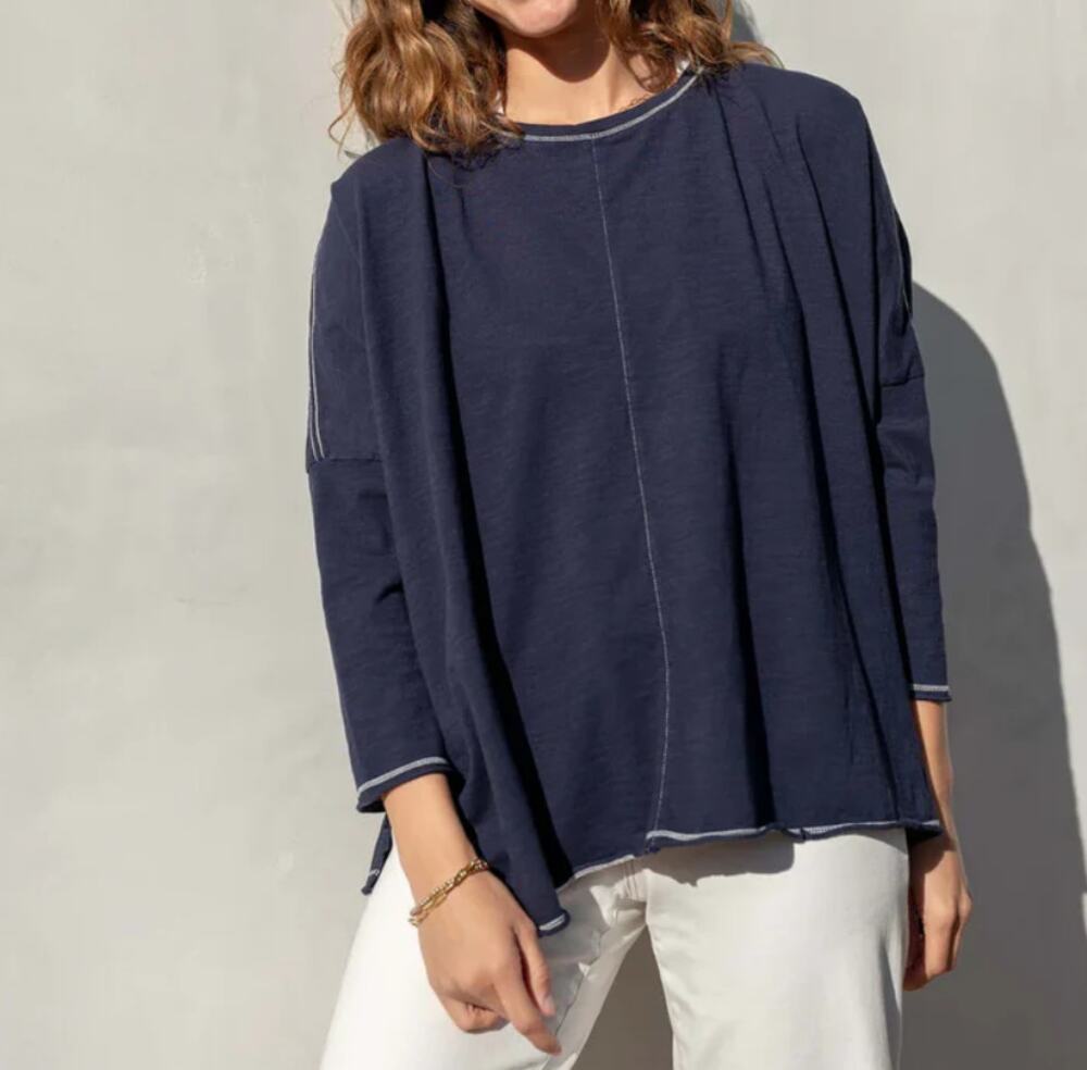 MERSEA Navy Stitches Catalina Tee (One Size)